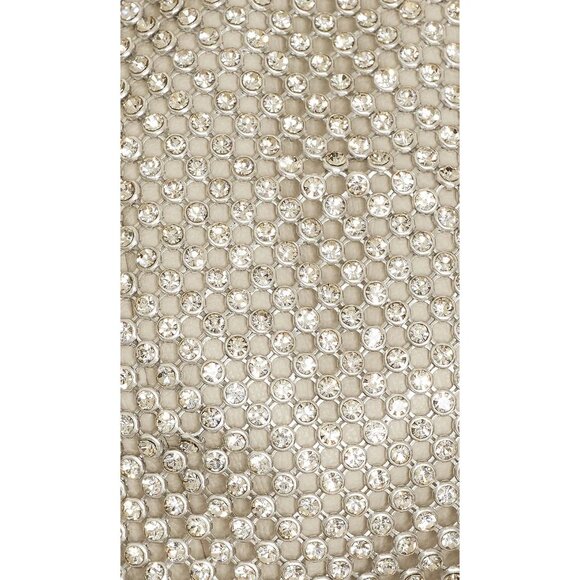 LAMARQUE Raeka Rhinestone Bralette in Silver Small New Womens Cropped Bra - Picture 5 of 12